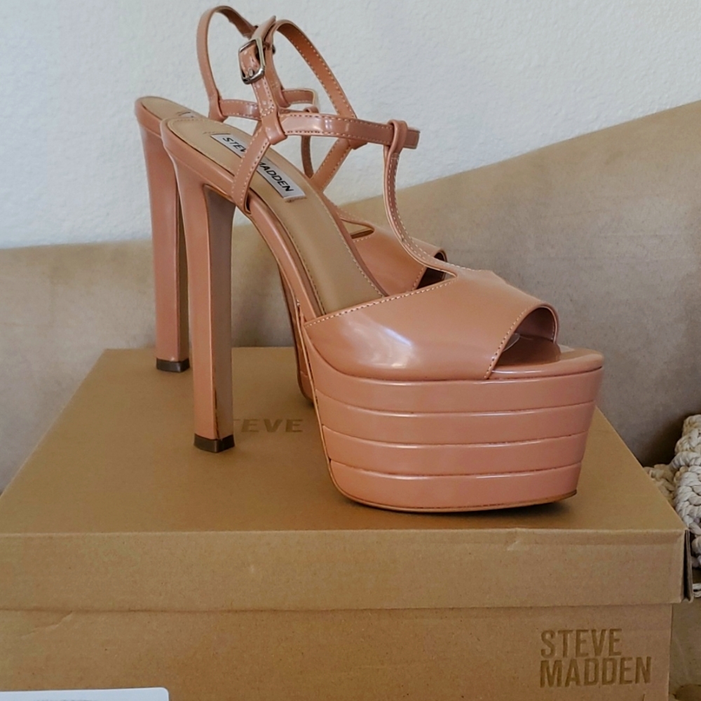 Steve Madden Lola Blush Heels 8.5